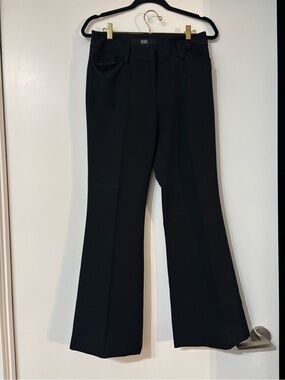 Black Tailored Flare Dress Pants - High Waist Flared Business Casual Trousers